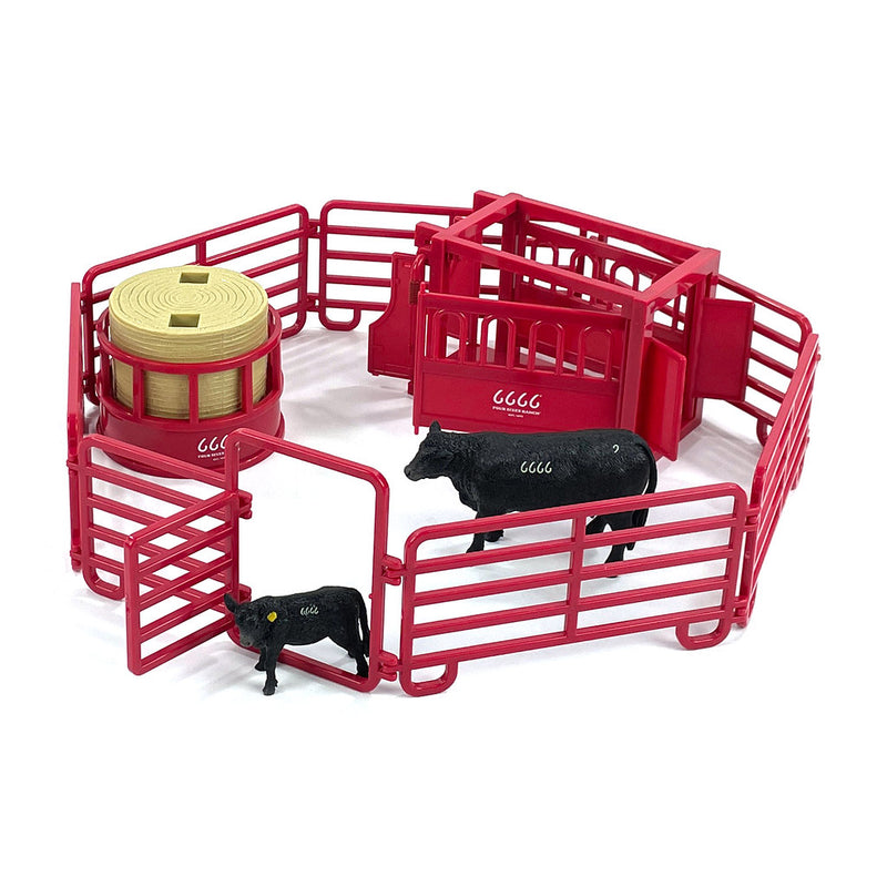1/20 Four Sixes Ranch Black Angus Cow Ranch Set by Big Country