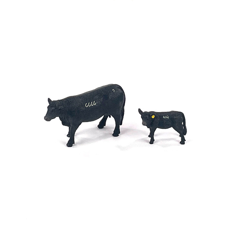 1/20 Four Sixes Ranch Black Angus Cow Ranch Set by Big Country