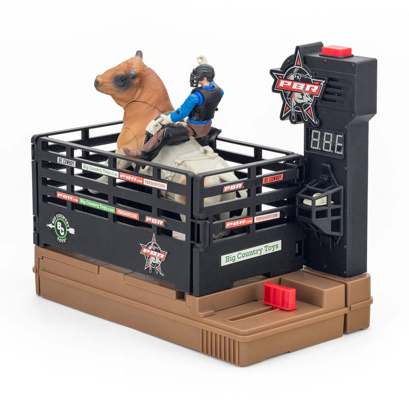 1/20 PBR Bull & Rider Set with Authentic Bucking Actions & Sounds by Big Country Toys