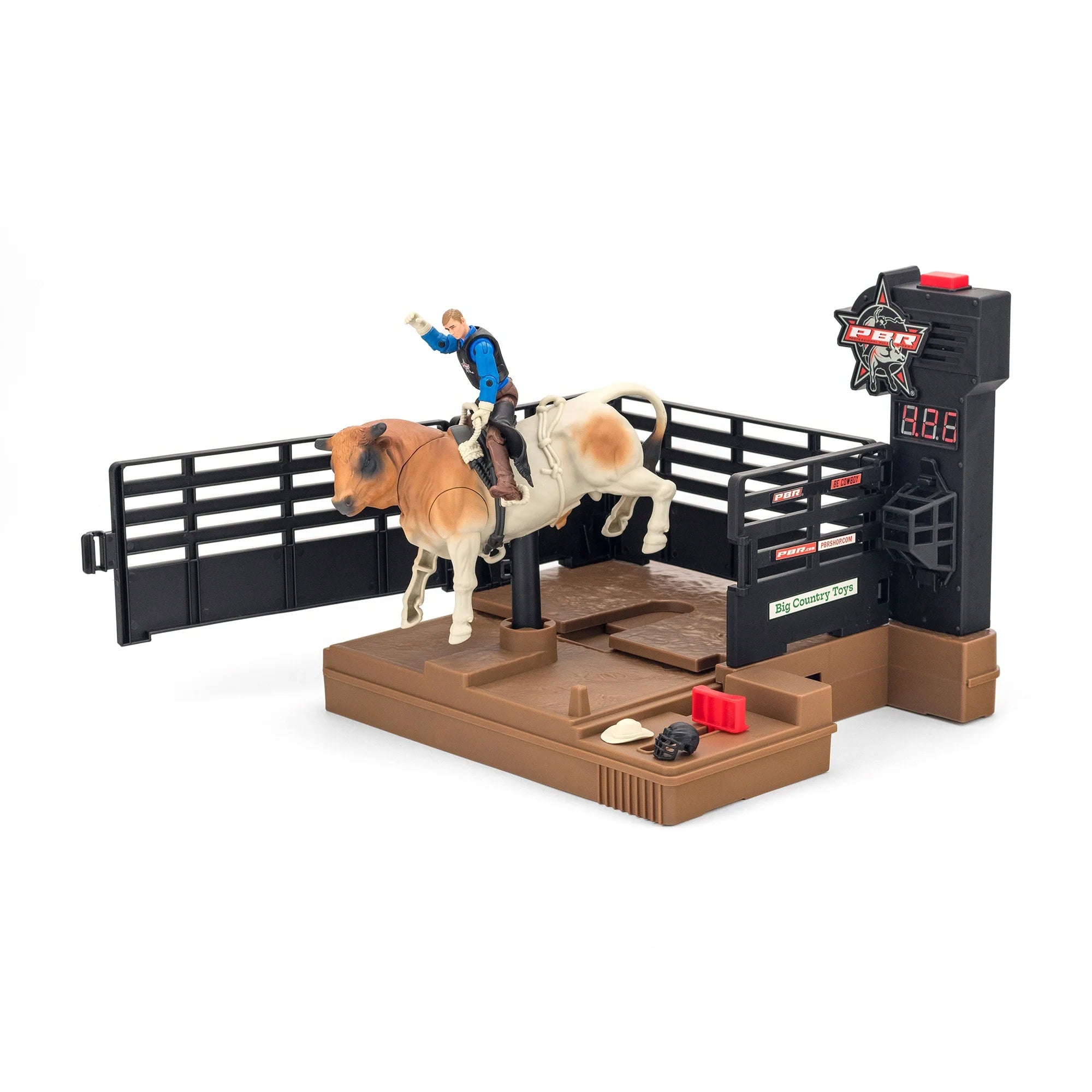 1/20 PBR Bull & Rider Set with Authentic Bucking Actions & Sounds