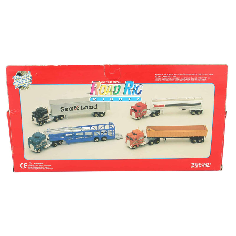 1/64 Road Tough Mighty Rigs Orange Dump Truck & Trailer by Yatming