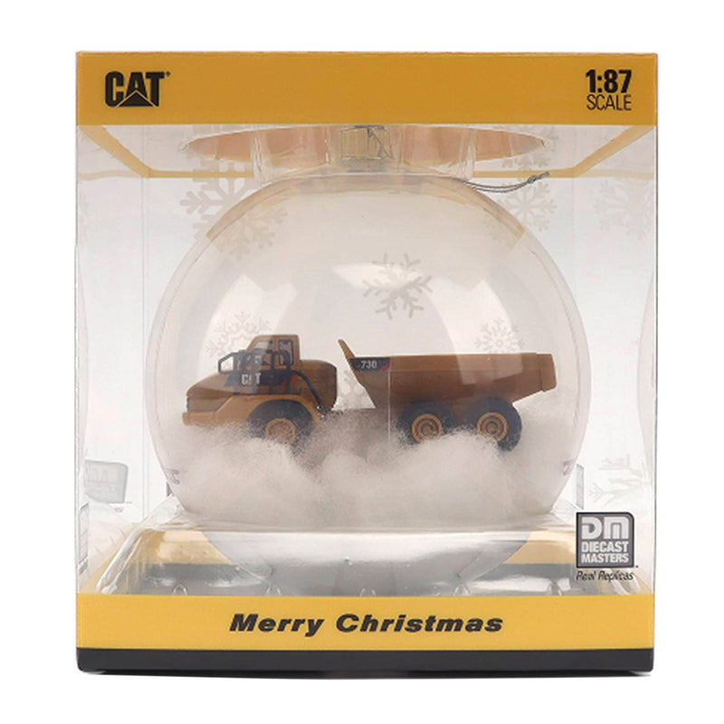 1/87 Caterpillar 730 Articulated Dump Truck in Christmas Ornament, Diecast Masters HO Series