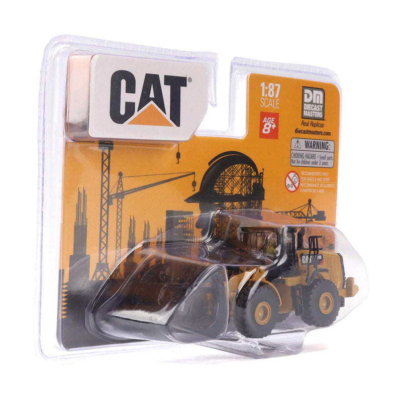 1/87 CAT 950G Wheel Loader with Fork and Wood Log by Diecast Masters