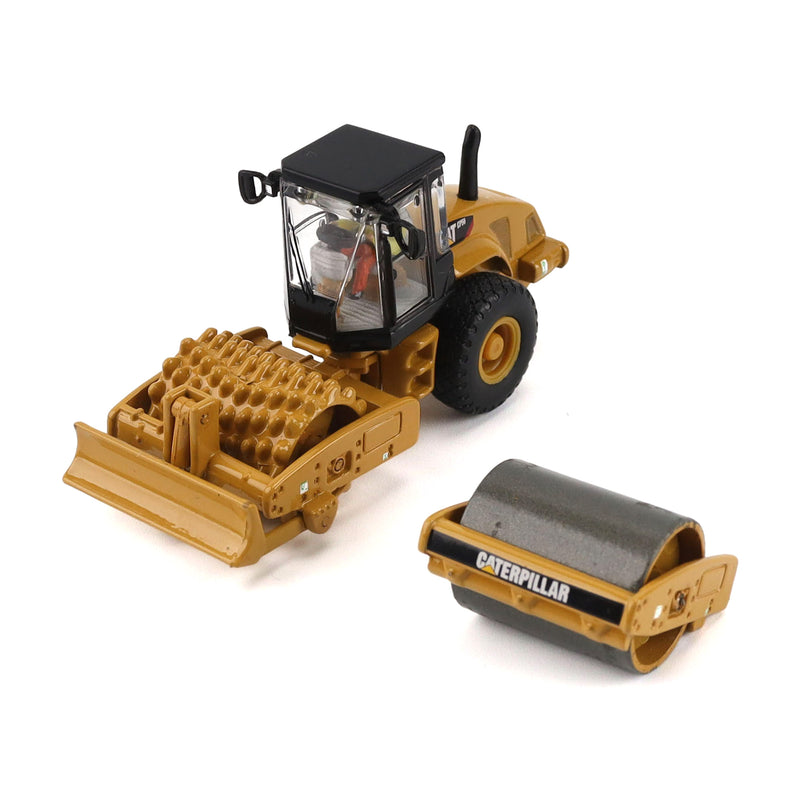 1/87 CAT 9CS56 Roller with Interchangeable Front Attachment by Diecast Masters