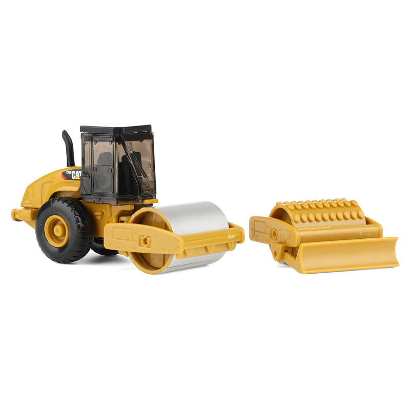 1/87 CAT 9CS56 Roller with Interchangeable Front Attachment by Diecast Masters