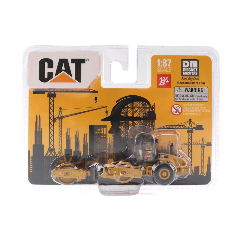 1/87 CAT 9CS56 Roller with Interchangeable Front Attachment by Diecast Masters