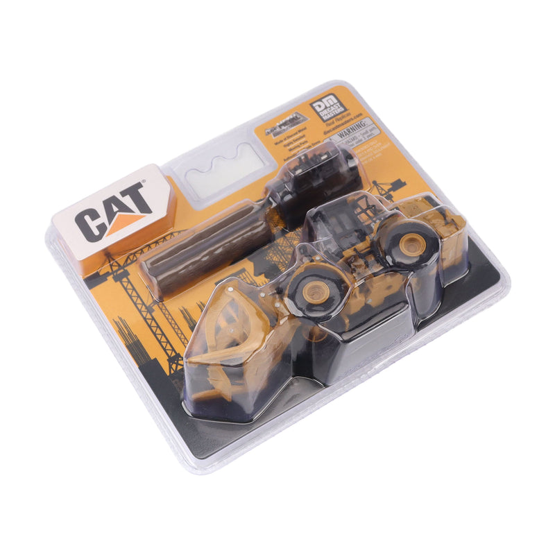 1/64 CAT 950M Wheel Loader with Log Fork, Bucket and Logs by Diecast Masters