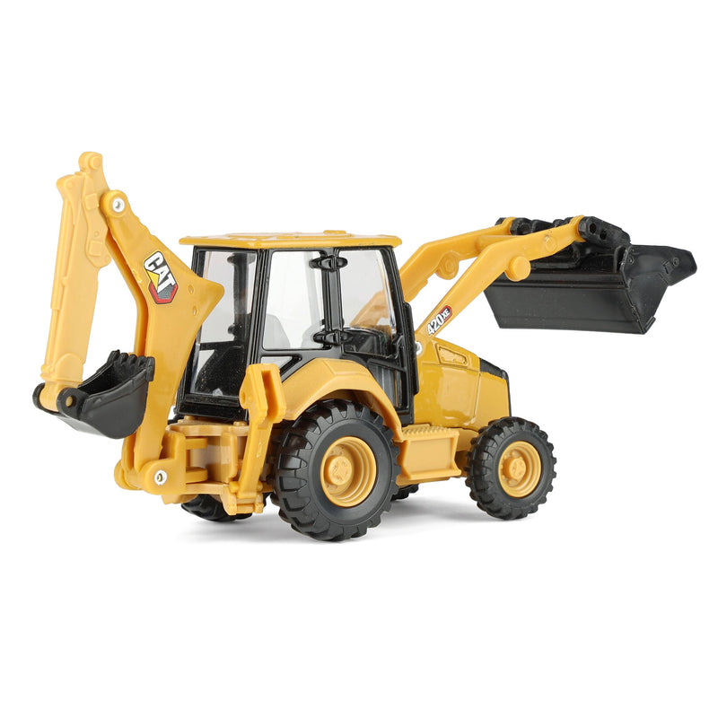 1/64 CAT 420 Backhoe Loader with Interchangeable Attachment by Diecast Masters