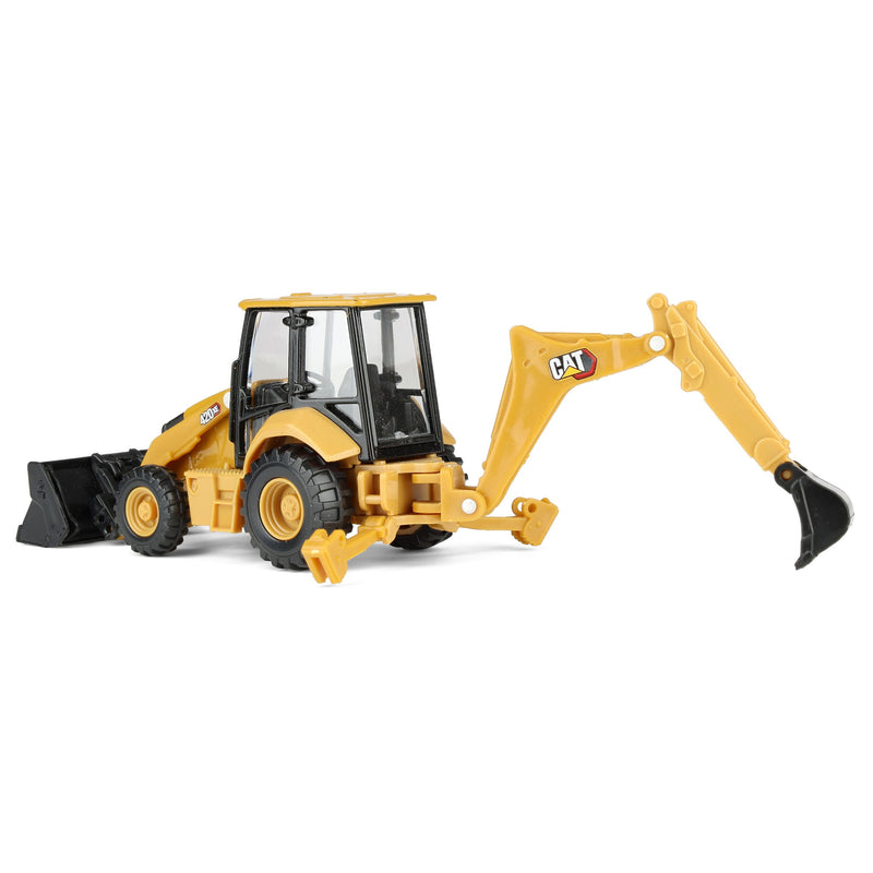 1/64 CAT 420 Backhoe Loader with Interchangeable Attachment by Diecast Masters