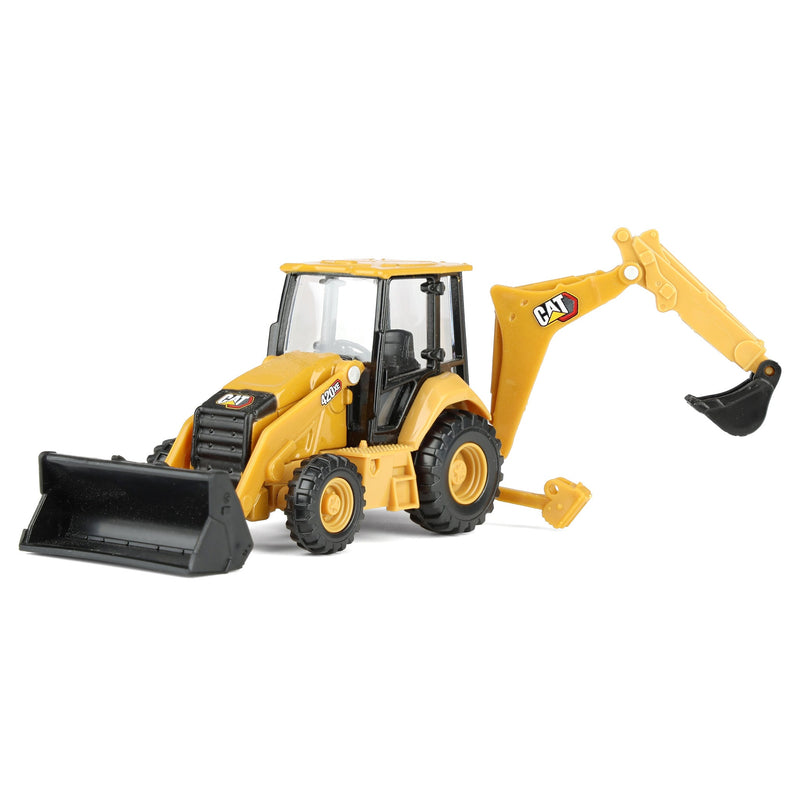 1/64 CAT 420 Backhoe Loader with Interchangeable Attachment by Diecast Masters