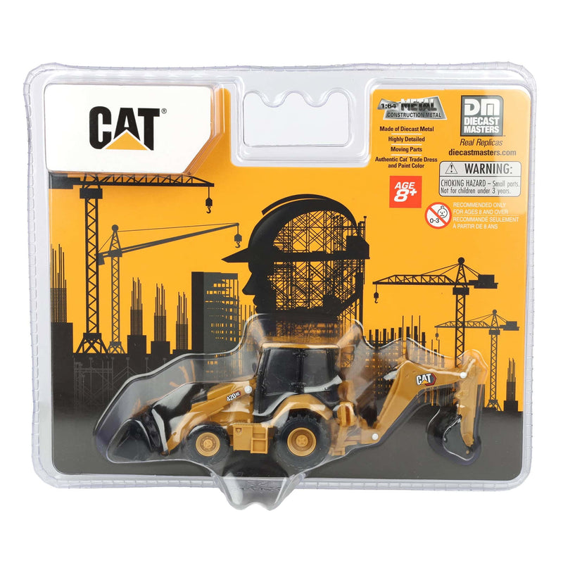 1/64 CAT 420 Backhoe Loader with Interchangeable Attachment by Diecast Masters