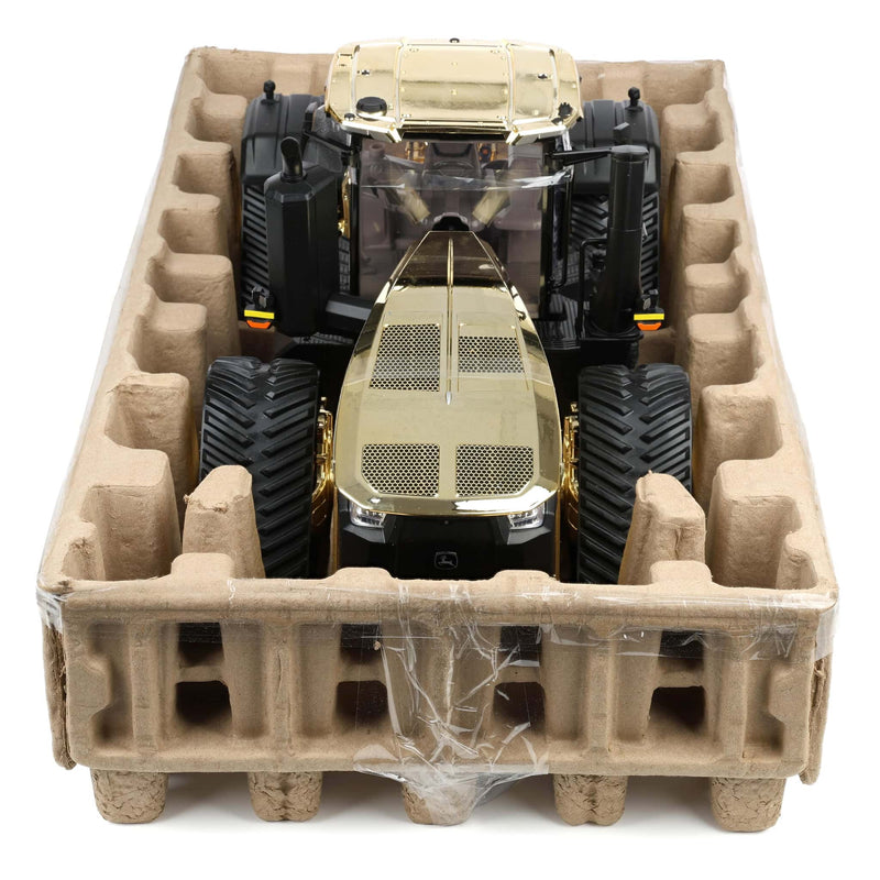 EXPO Gold Chrome ~ 1/16 John Deere 9RX 830 Tractor, ERTL Prestige Collectors Edition