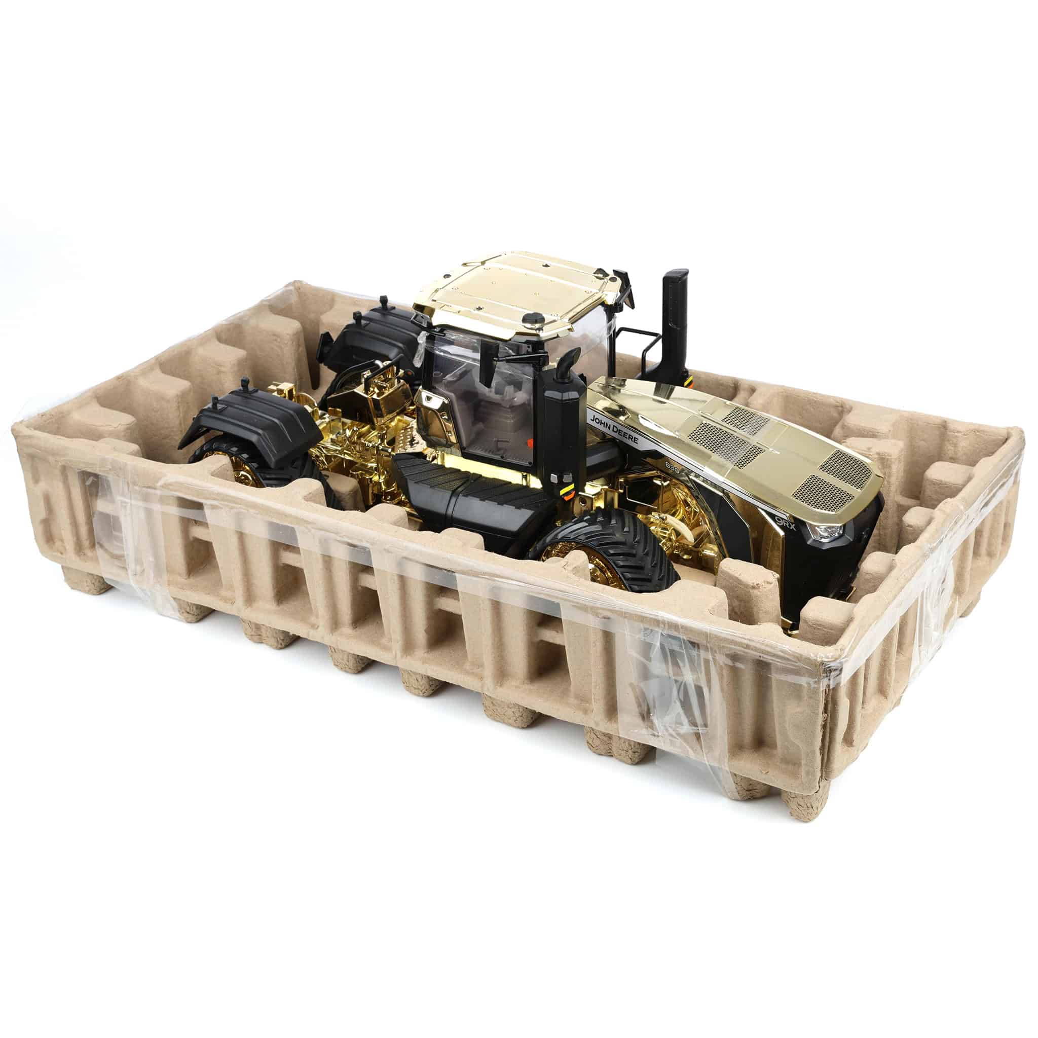 EXPO Gold Chrome ~ 1/16 John Deere 9RX 830 Tractor, ERTL Prestige