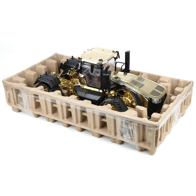 EXPO Gold Chrome ~ 1/16 John Deere 9RX 830 Tractor, ERTL Prestige Collectors Edition