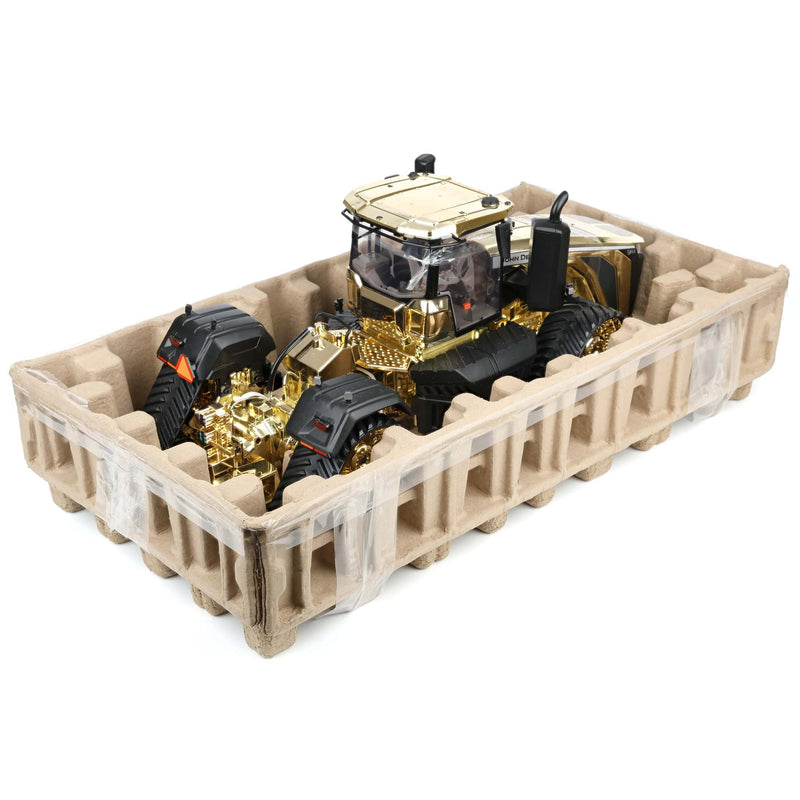 EXPO Gold Chrome ~ 1/16 John Deere 9RX 830 Tractor, ERTL Prestige Collectors Edition