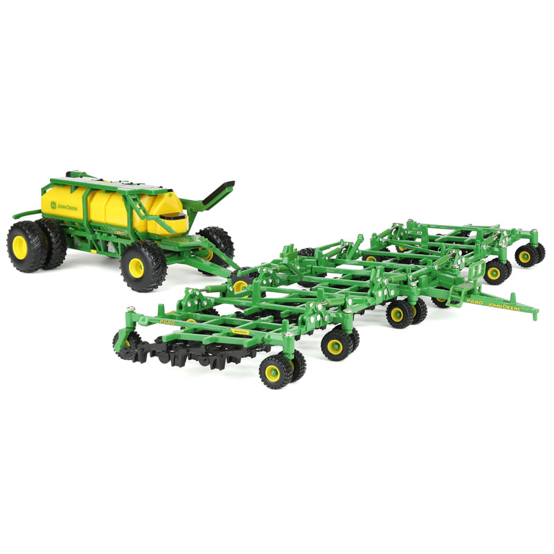 1/64 John Deere Set with P680 Air Seeder & C850T Cart, ERTL Replica Play