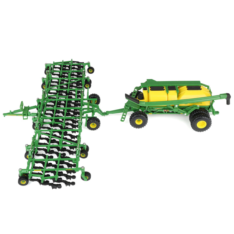 1/64 John Deere Set with P680 Air Seeder & C850T Cart, ERTL Replica Play