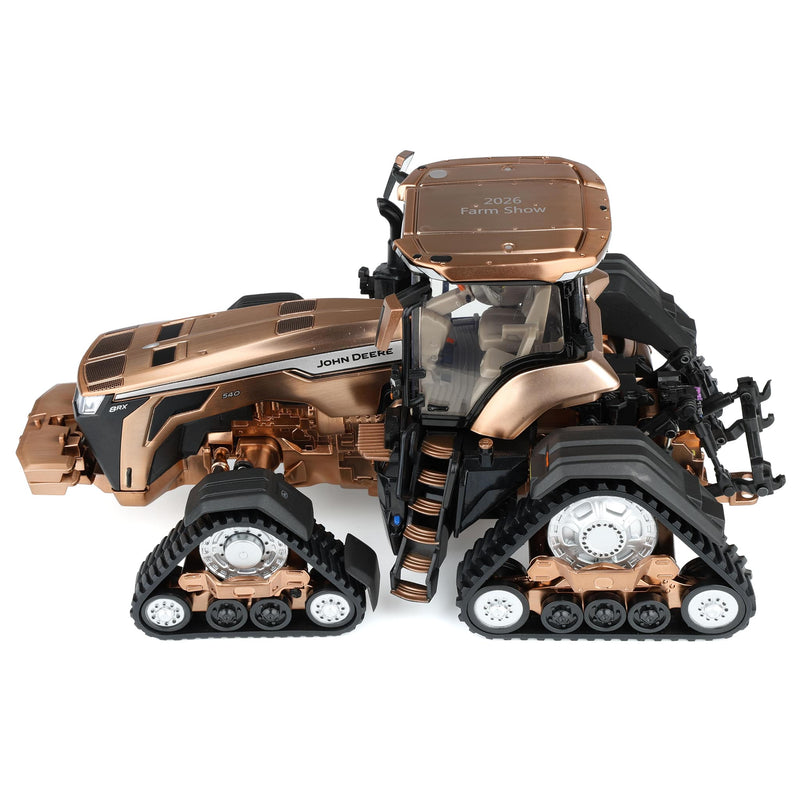 Copper Chase Unit ~ LP88068 1/32 John Deere 8RX 540 Tractor on Tracks by ERTL, 2026 Farm Show One Time Production