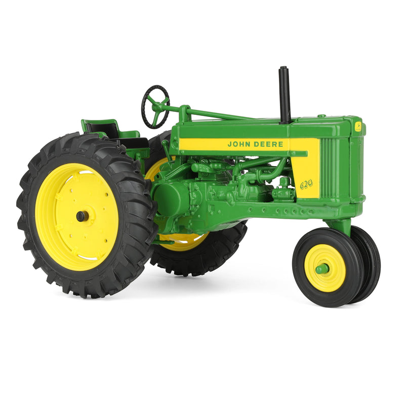 1/16 John Deere 620 Tractor Restoration Set with Vintage-Style Gas Pump, ERTL Prestige Collection