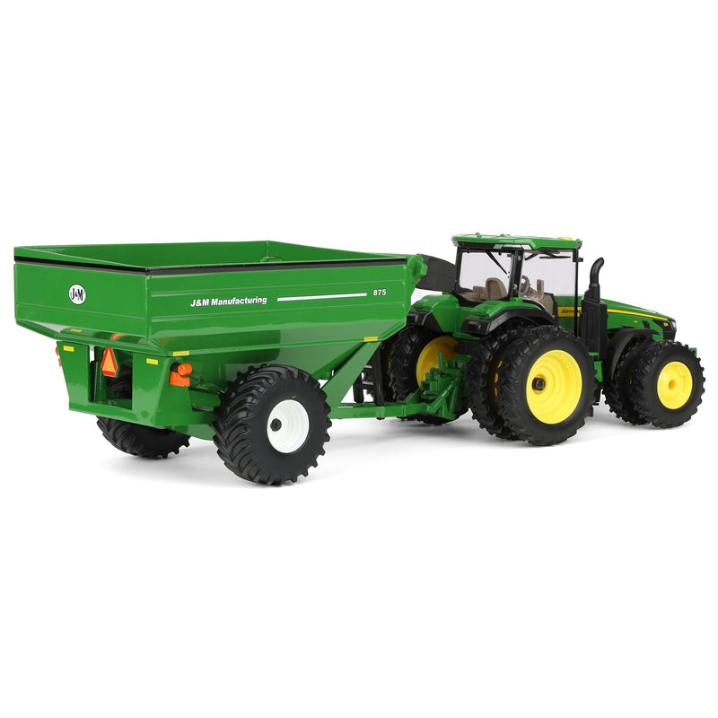 1/32 John Deere 8R 340 Tractor with Green J&M 875 Grain Cart, ERTL Replica Play