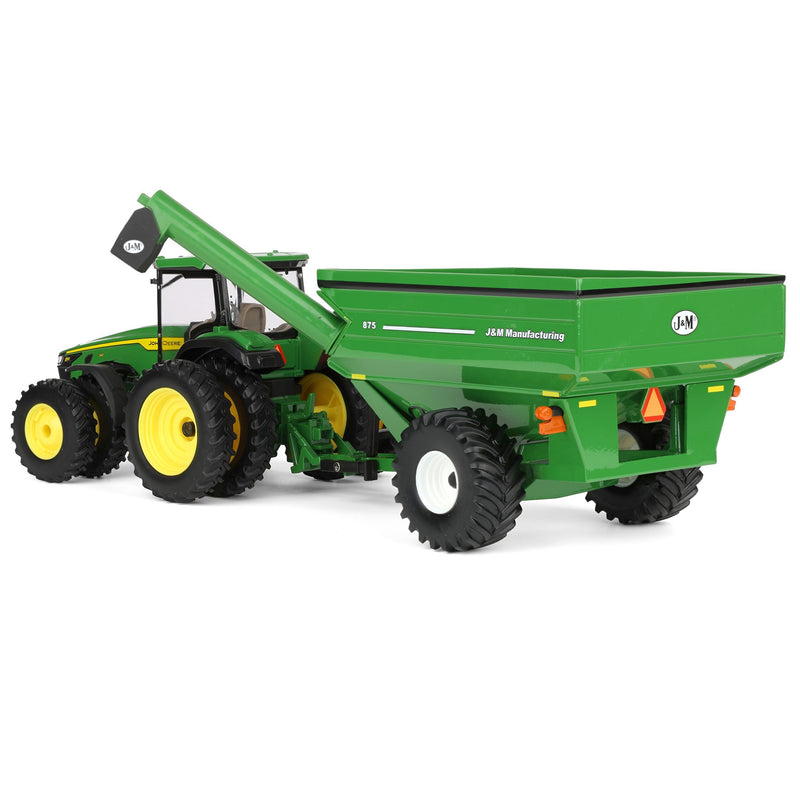 1/32 John Deere 8R 340 Tractor with Green J&M 875 Grain Cart, ERTL Replica Play