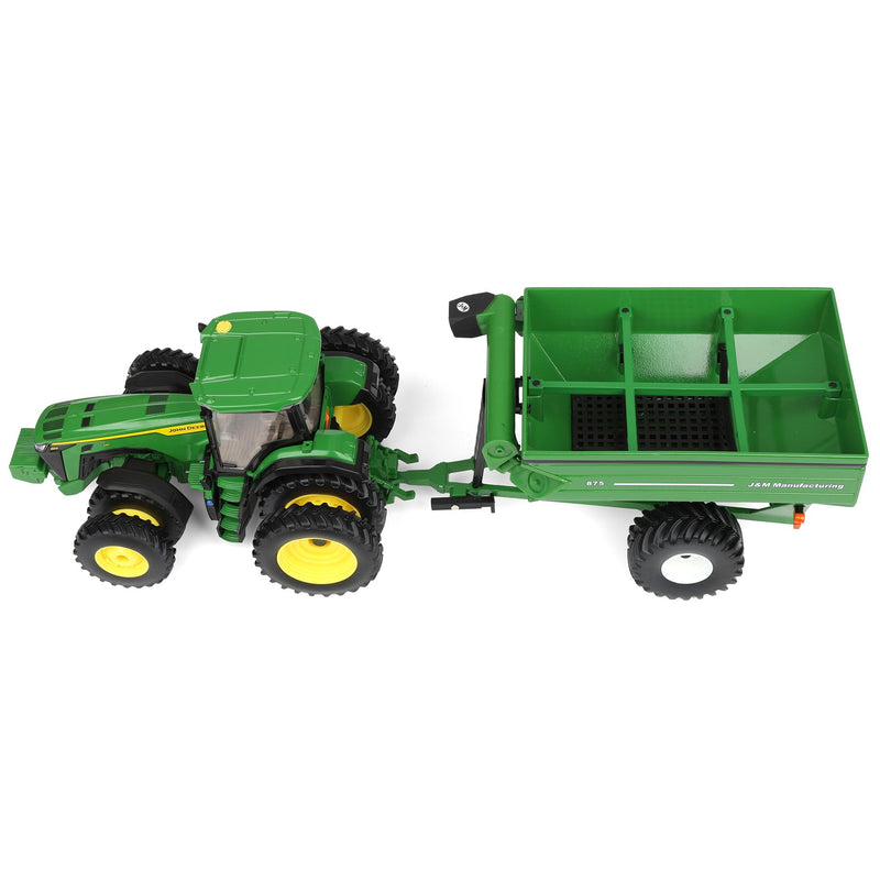 1/32 John Deere 8R 340 Tractor with Green J&M 875 Grain Cart, ERTL Replica Play