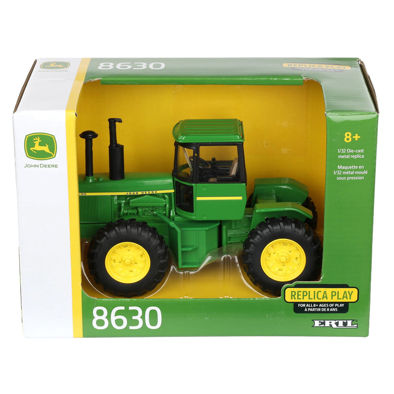 1/32 John Deere 8630 Tractor with Singles, ERTL Replica Play