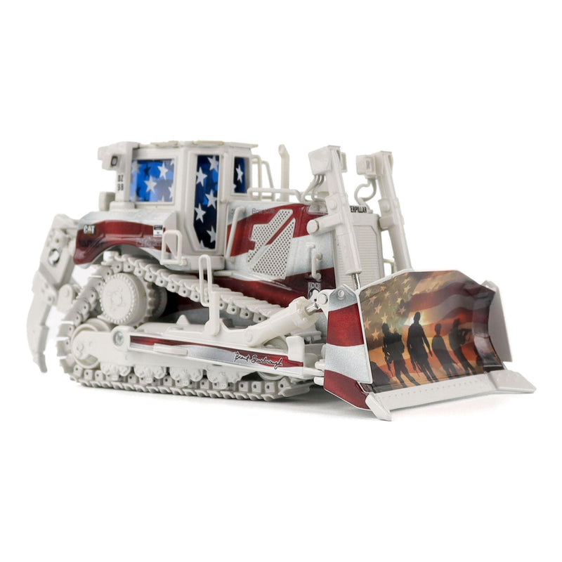 (B&D) 1/50 CAT D8T Dozer with Patriotic Decoration, Brent Scarbrough & Co. - Damaged Item