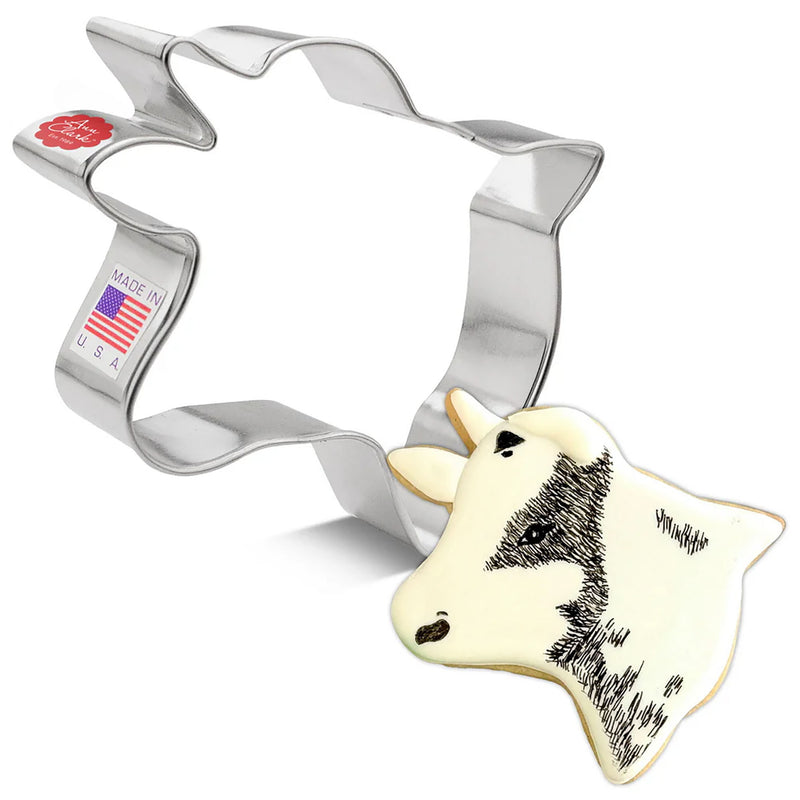 Cow Head 4in Cookie Cutter