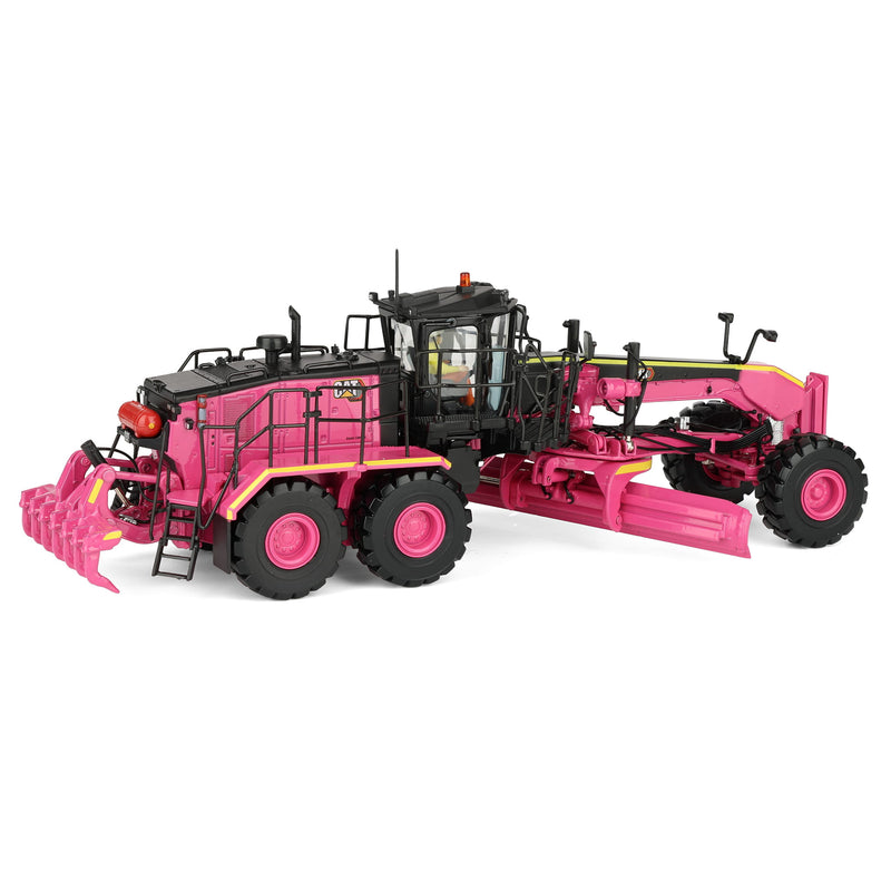 Pink Version ~ 1/50 Caterpillar 18M3 Motor Grader, Diecast Masters High Line Series