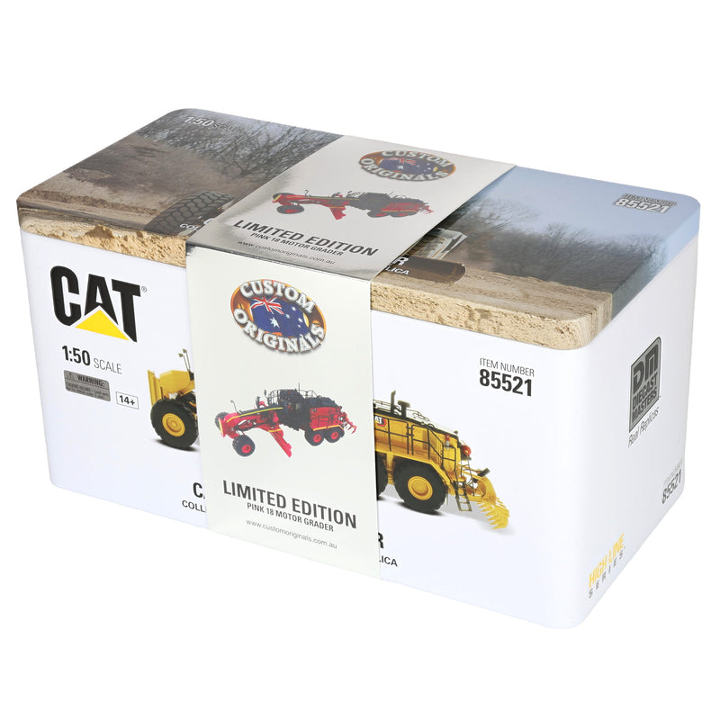 Pink Version ~ 1/50 Caterpillar 18M3 Motor Grader, Diecast Masters High Line Series