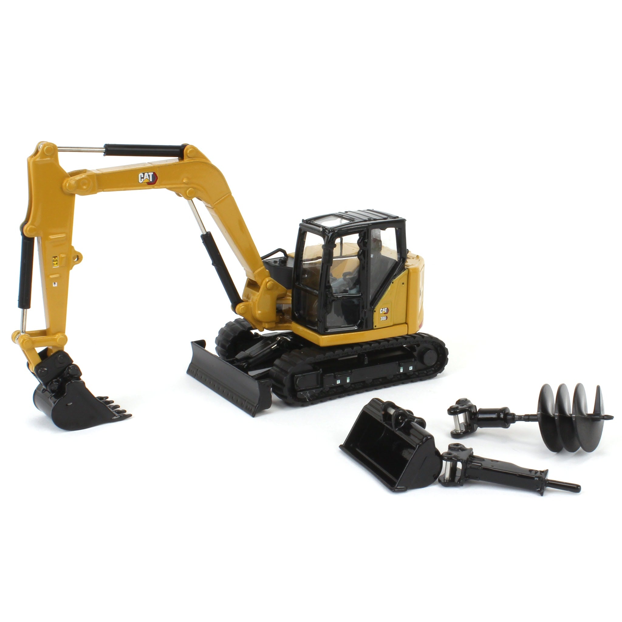 CATERPILLAR 308C CR 油圧ショベル ミニチュア1/50 85596 1/50 Caterpillar 308 CR Mini Hydraulic Excavator, Diecast