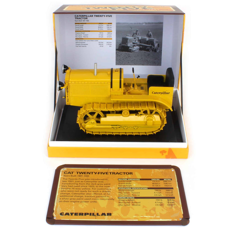 (B&D) 1/16 Caterpillar Twenty-Five Crawler Tractor by Diecast Masters - Damaged Box