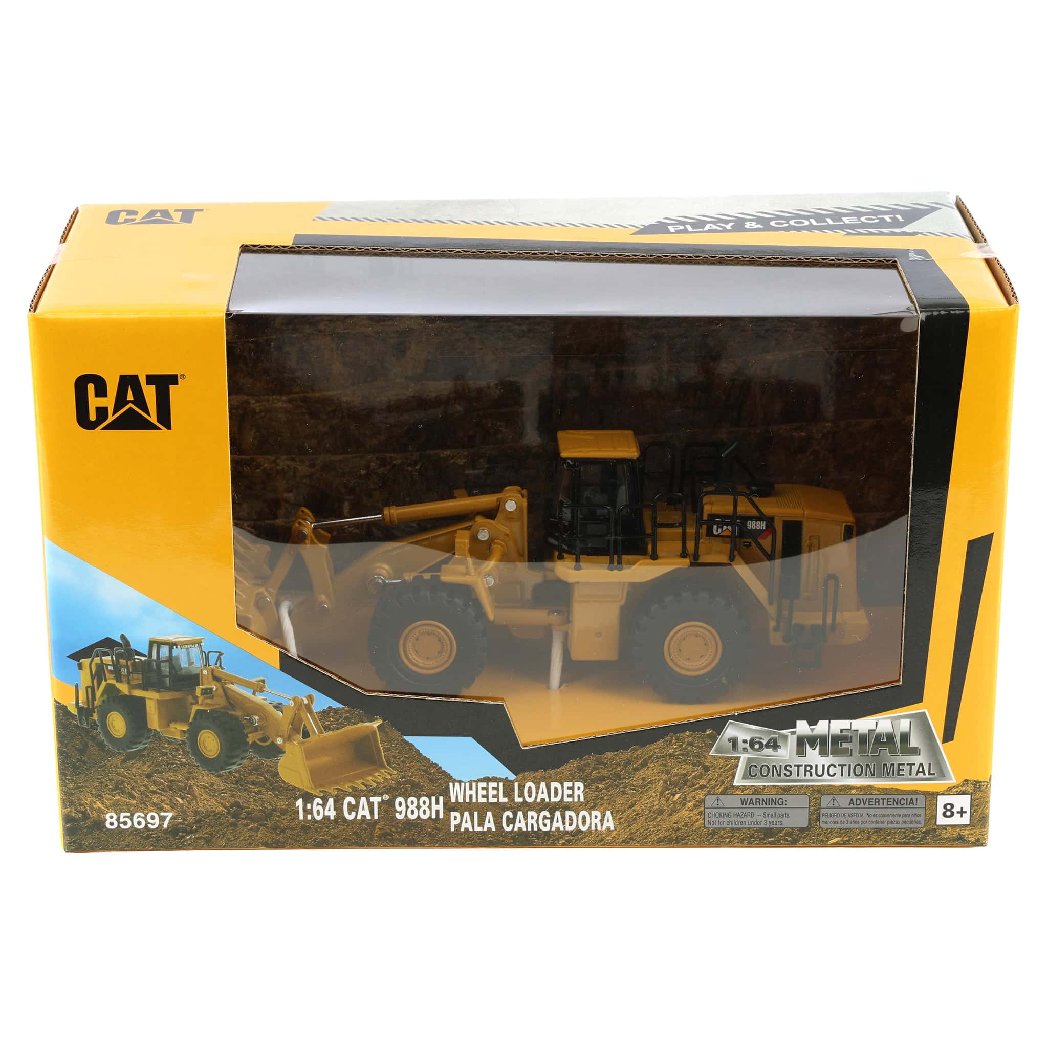 85697 1/64 Caterpillar 988H Wheel Loader, Diecast Masters Play