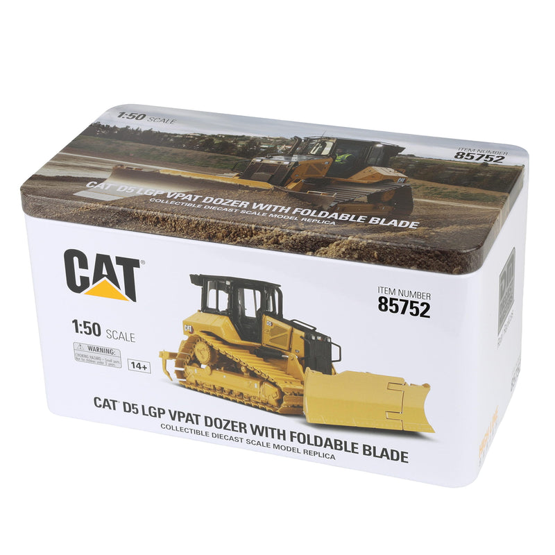 1/50 Caterpillar D5 LGP VPAT Dozer with Foldable Blade & Rear Ripper, Diecast Masters High Line Series
