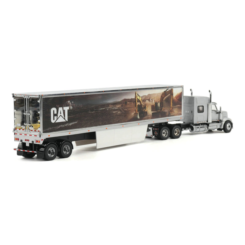 1/50 International Lonestar Semi Truck with CAT Mural Box Trailer by Diecast Masters