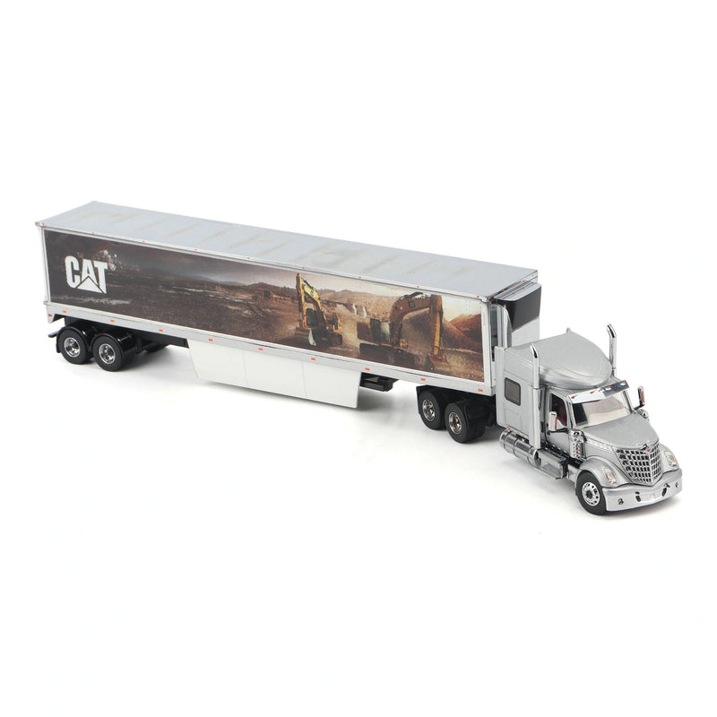 1/50 International Lonestar Semi Truck with CAT Mural Box Trailer by Diecast Masters