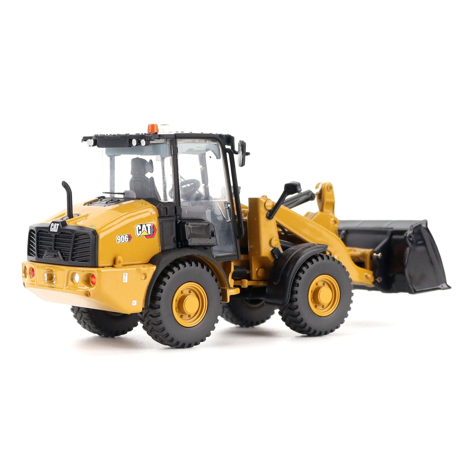 CAT 906 コンパクト 電動 ホイールローダー (1/50) ミニチュア 1/50 CAT 906 Compact Wheel Loader by Diecast Masters — Outback Toys