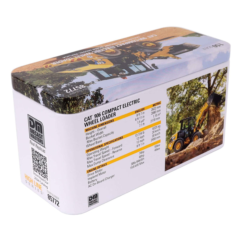 1/50 CAT 906 Compact Electric Wheel Loader by Diecast Masters