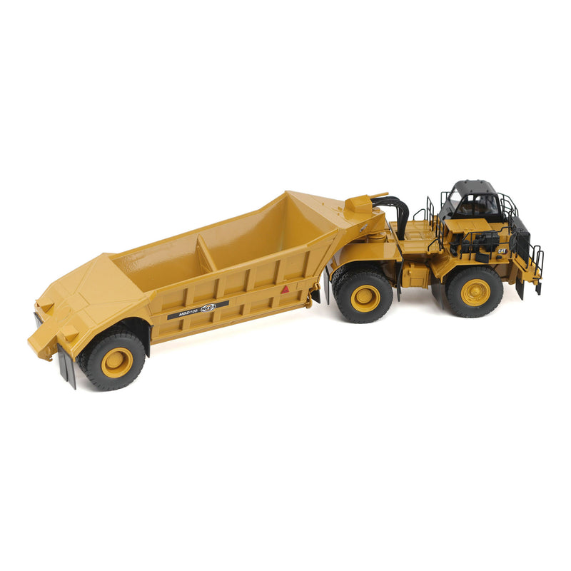 1/50 Caterpillar 775 Off-Highway Truck with Mega Bottom Dump Trailer, Diecast Masters High Line Series