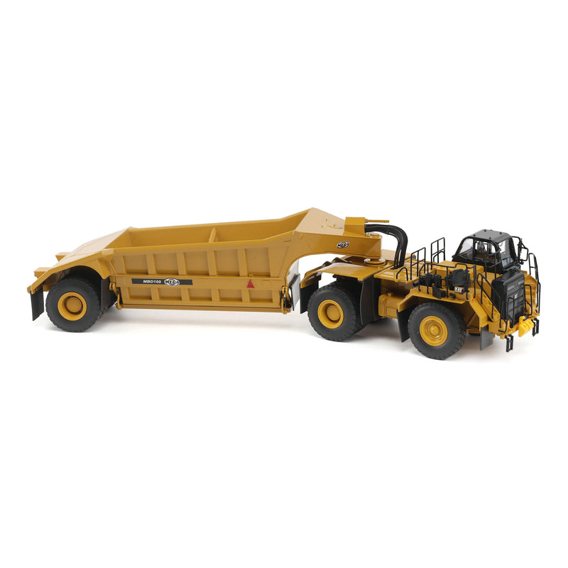 1/50 Caterpillar 775 Off-Highway Truck with Mega Bottom Dump Trailer, Diecast Masters High Line Series