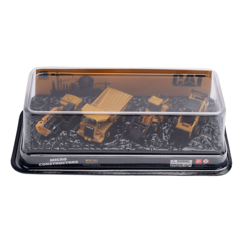 CAT Micro Constructors Set with Excavator, Off Highway Truck, Wheel Loader & Skid Steer Loader by Diecast Masters