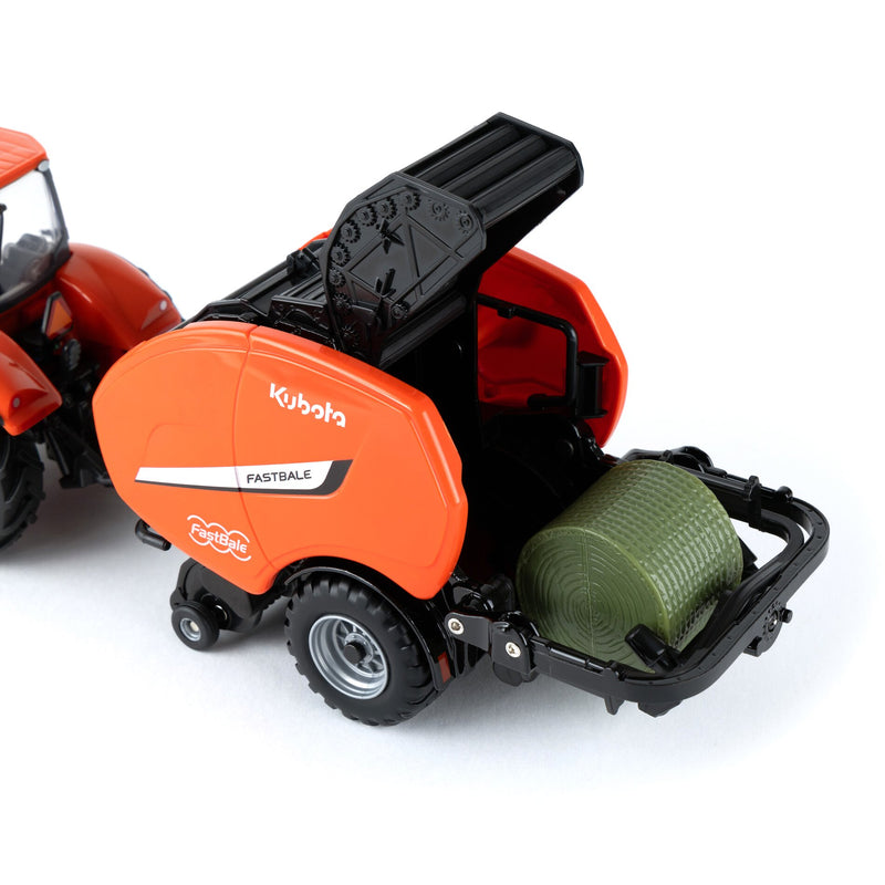 1/32 Kubota M7-134 Tractor with Kubota FastBale Round Baler & Bale by ERTL