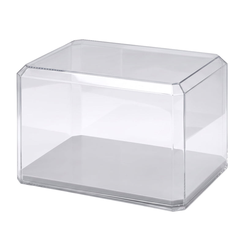 Clear Acrylic Display Case with Mirrored Base 8 x 6 x 5 Inch