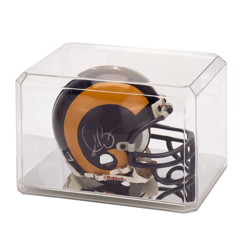 Clear Acrylic Display Case with Mirrored Base 8 x 6 x 5 Inch