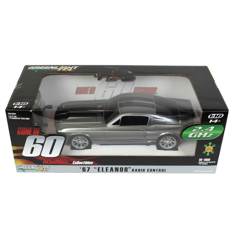 1/18 1967 Ford Mustang -Eleanor (Gone in Sixty Seconds), 2.4 GHZ Remote Control Car