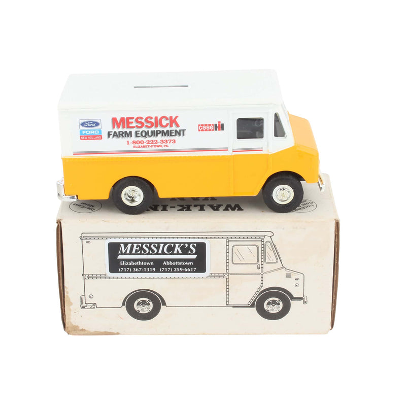 1/43 Grumann Walk-In Van Bank by ERTL, Messick Farm Equipment Deco