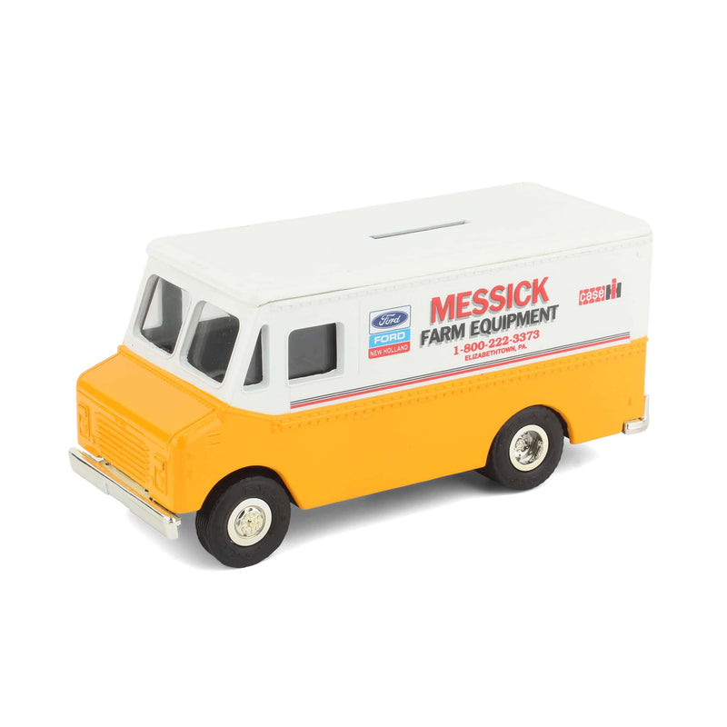 1/43 Grumann Walk-In Van Bank by ERTL, Messick Farm Equipment Deco