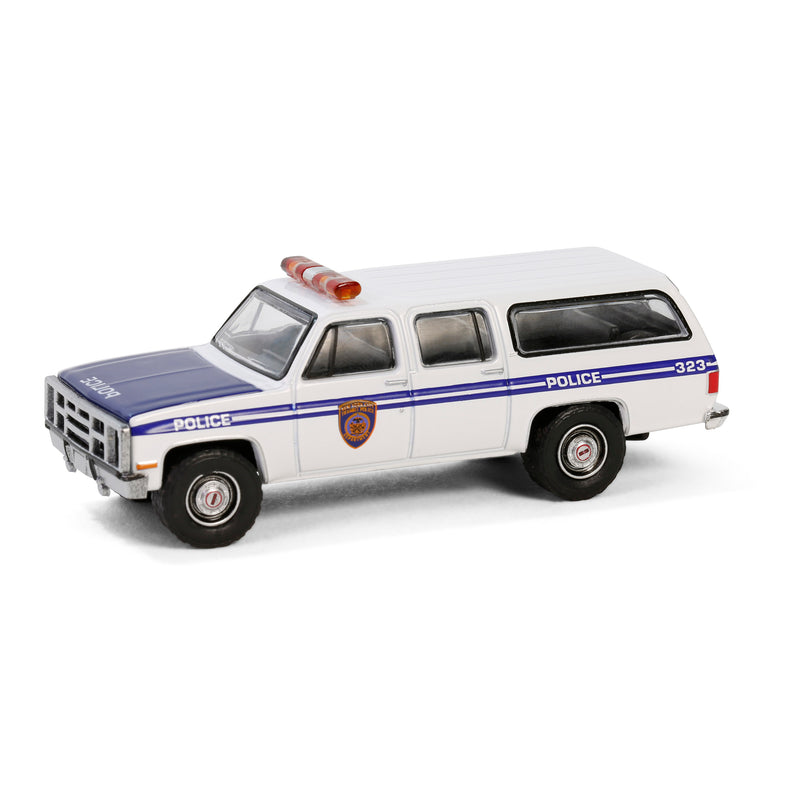1/64 1985 GMC Suburban 2500, NYC Transit Police Department with Officer, Hobby Shop Series 16