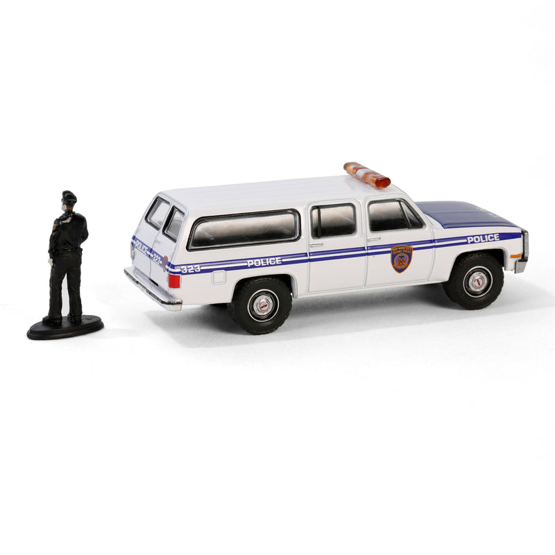 1/64 1985 GMC Suburban 2500, NYC Transit Police Department with Officer, Hobby Shop Series 16